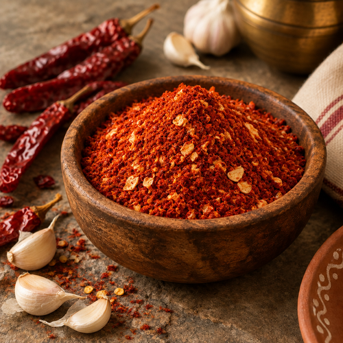 Chilli Powder for Curries (with Garlic) | కూరగాయల మిర్చి పొడి (వెల్లుల్లితో)